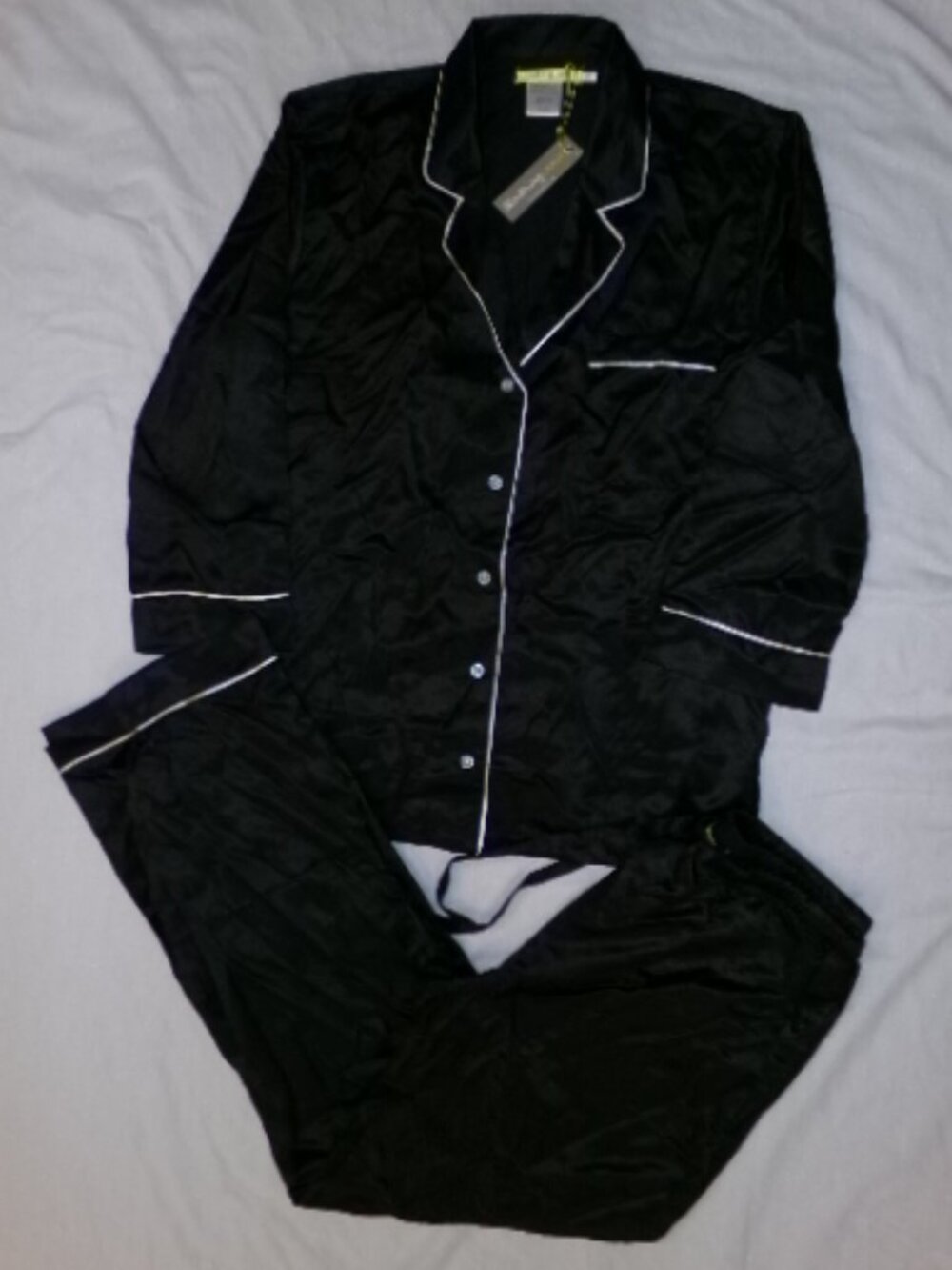 NWT Bliss Living Lounge Genevieve Cotton Silk Pajama Set Women's sz M